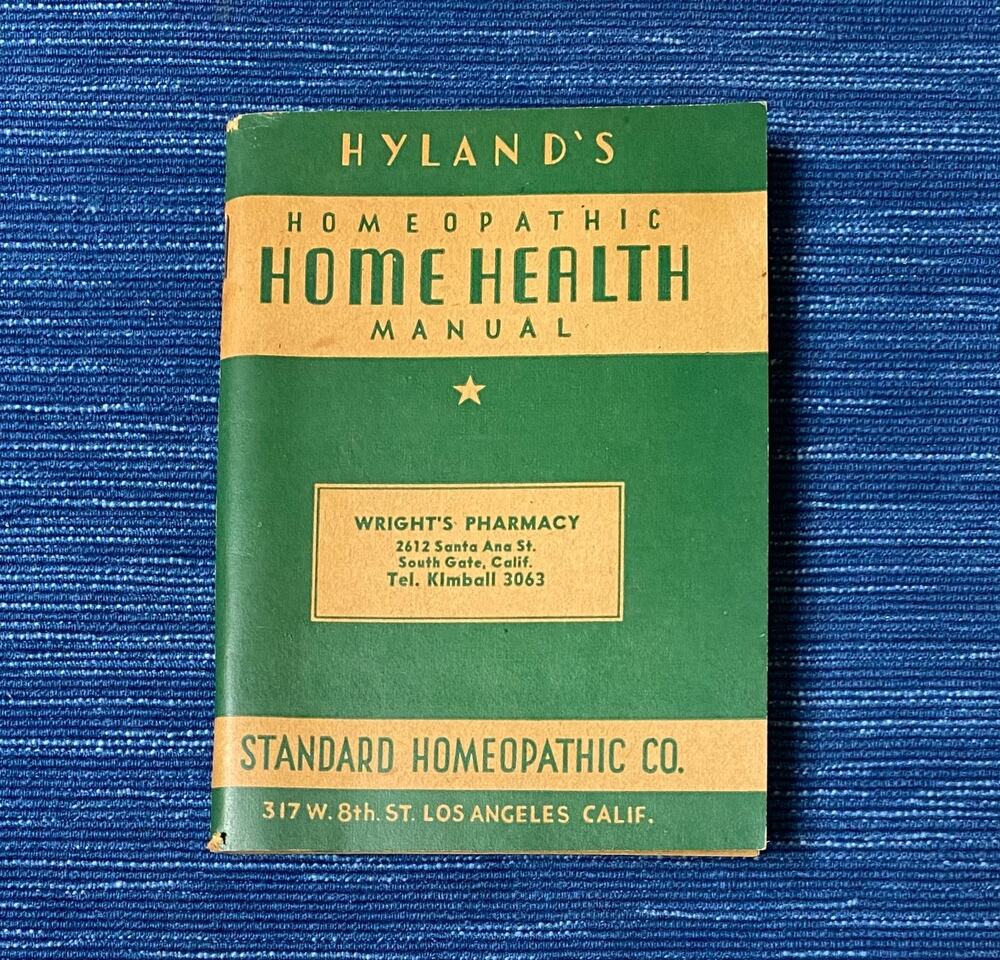 Vintage 1941 Hyland's Homeopathic Home Health Manual South Gate CA Pharmacy 87B